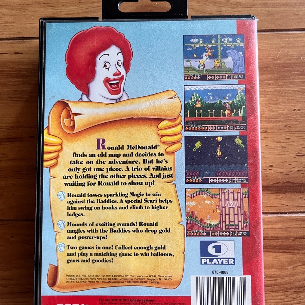 McDonald’s Treasure Land Adventure-Sega Genensis - Picture 2 of 6